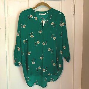 NWT Stitch Fix Lush Warren Split Neck Blouse